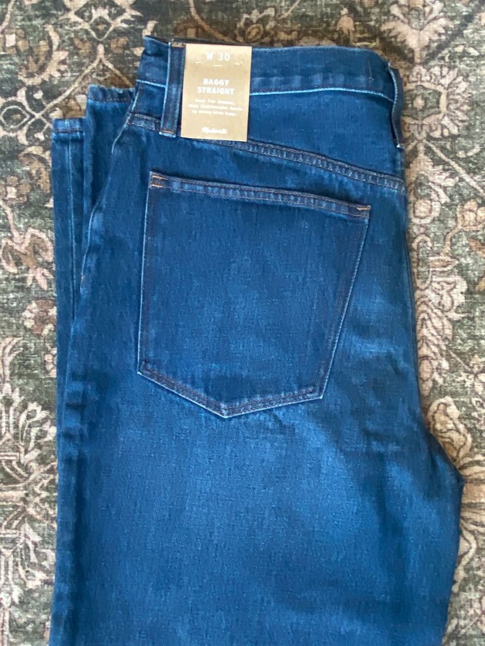 NWT Madewell Baggy Straight Jeans